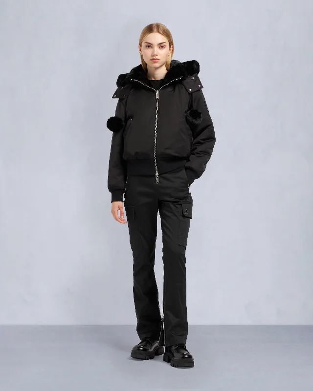 Year-End Clearance DEBBIE BUNNY SATIN BOMBER JACKET