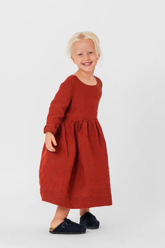 New Markdowns Mini Me Smock Dress, Long Sleeve