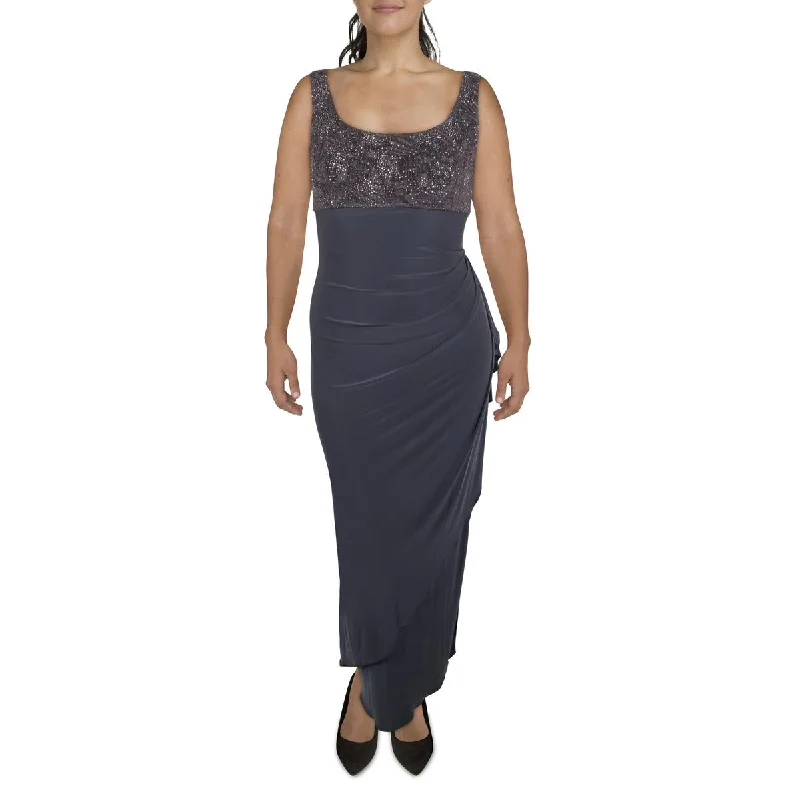 Quick Sale Womens Knit Glitter Evening Dress
