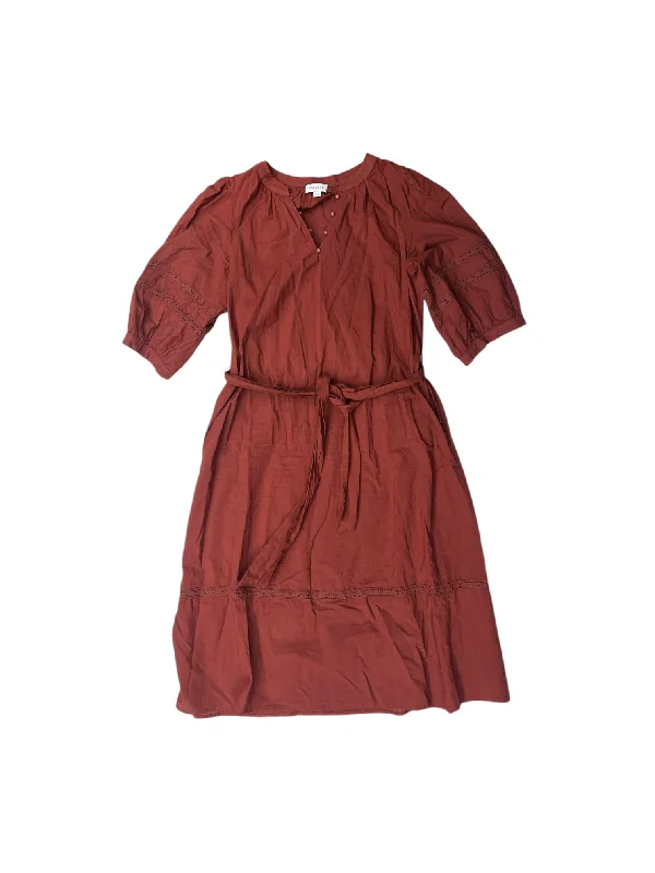 Limited Availability Dress Casual Maxi By Evereve In Brown, Size: L