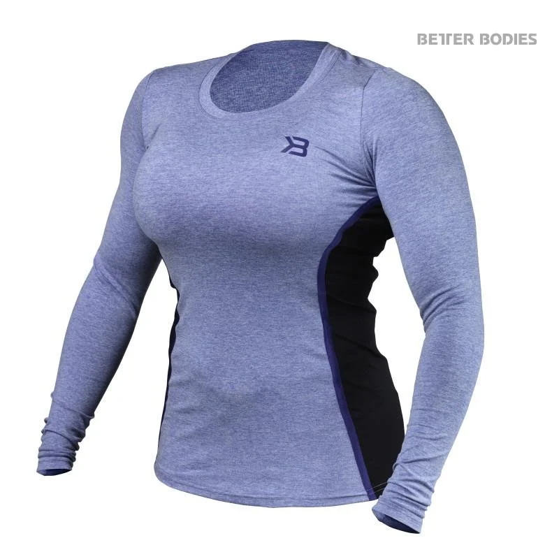 Discount Days Better Bodies Performance Shape Long Sleeve - Purple Melange