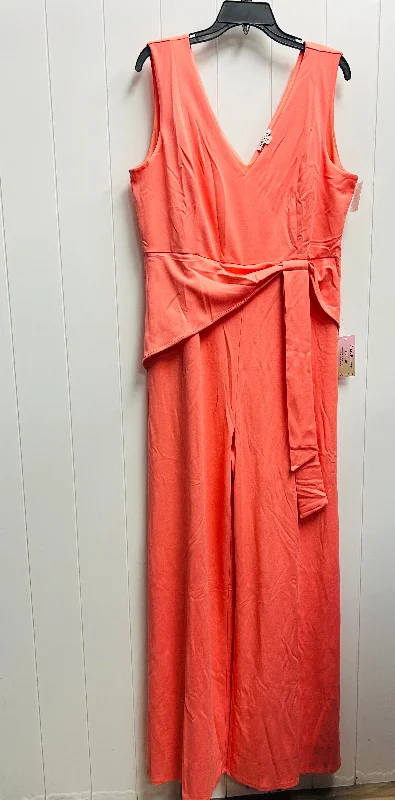 Exclusive Deal Jumpsuit By Venus In Peach, Size: Xl