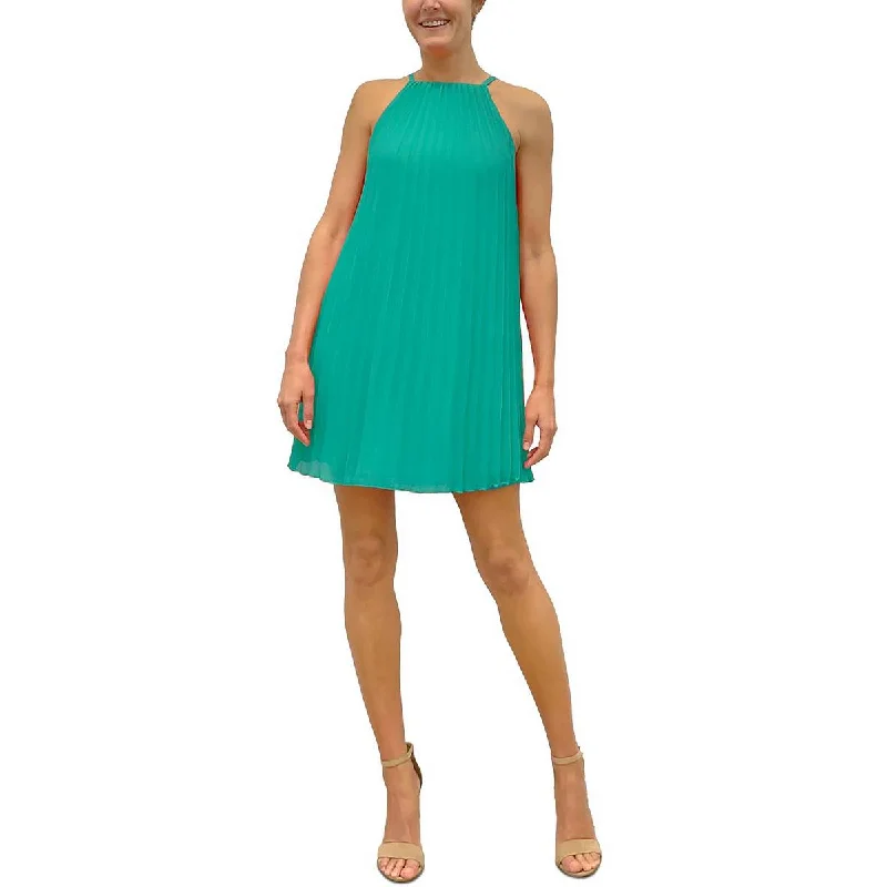 Fantastic Deals Womens Shutter Pleat Short Mini Dress