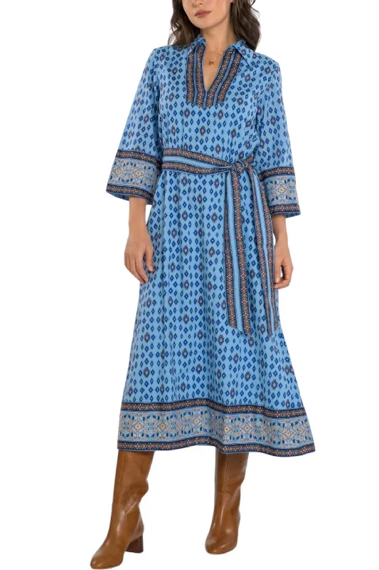 Clearance Event Talia Midi Dress In Calico