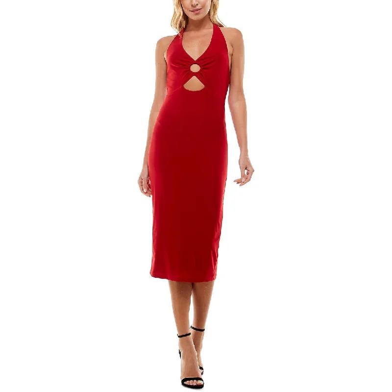 Value Deals Juniors Womens Knit Halter Midi Dress