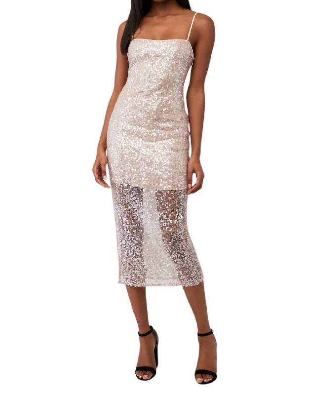 Instant Savings Jewel Dress In Nude