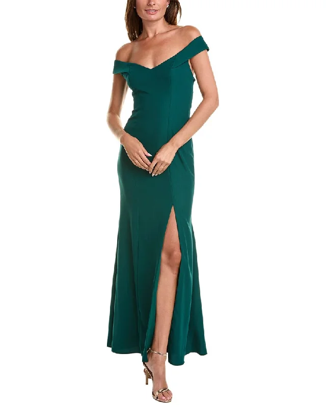 Price Fest Dessy Collection Off-the-Shoulder Gown