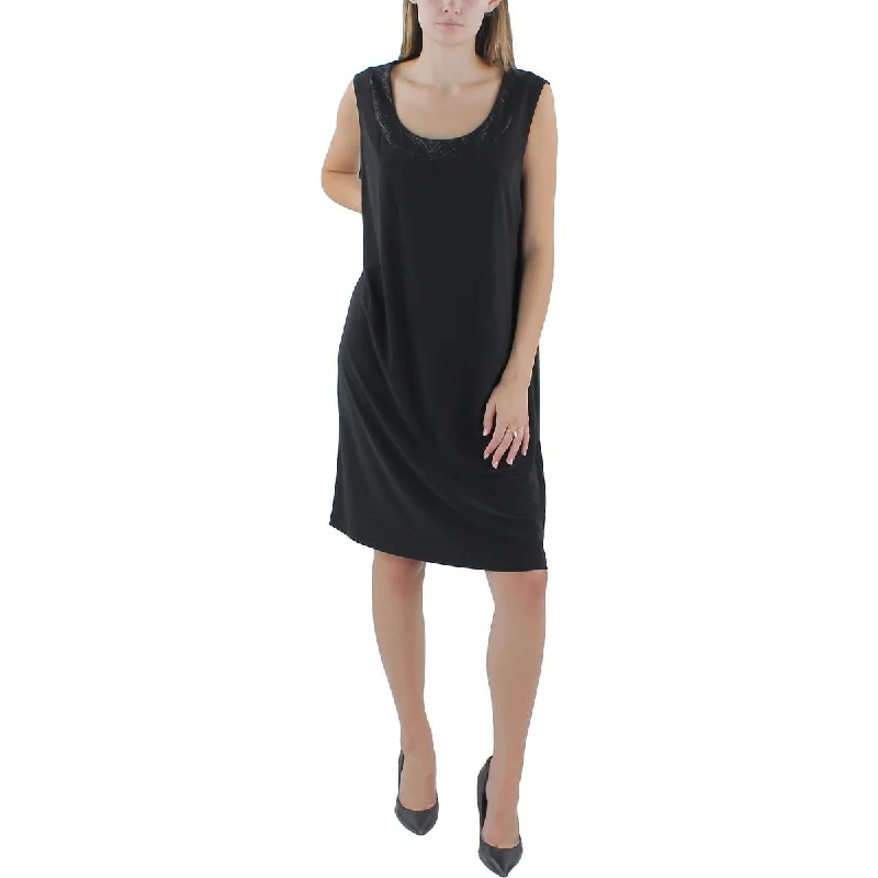 Special Savings Womens Knit Sleeveless Sheath Dress
