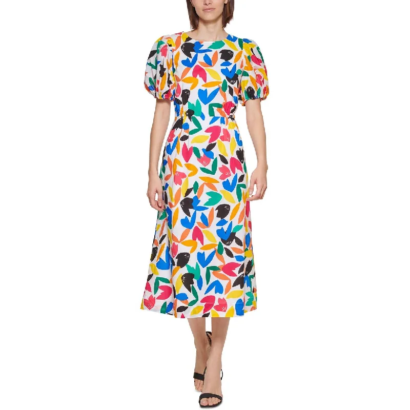 Take Advantage Womens Cotton Calf Midi Dress
