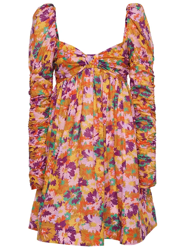 Time-Limited Offer Violet Twist Front Mini Dress
