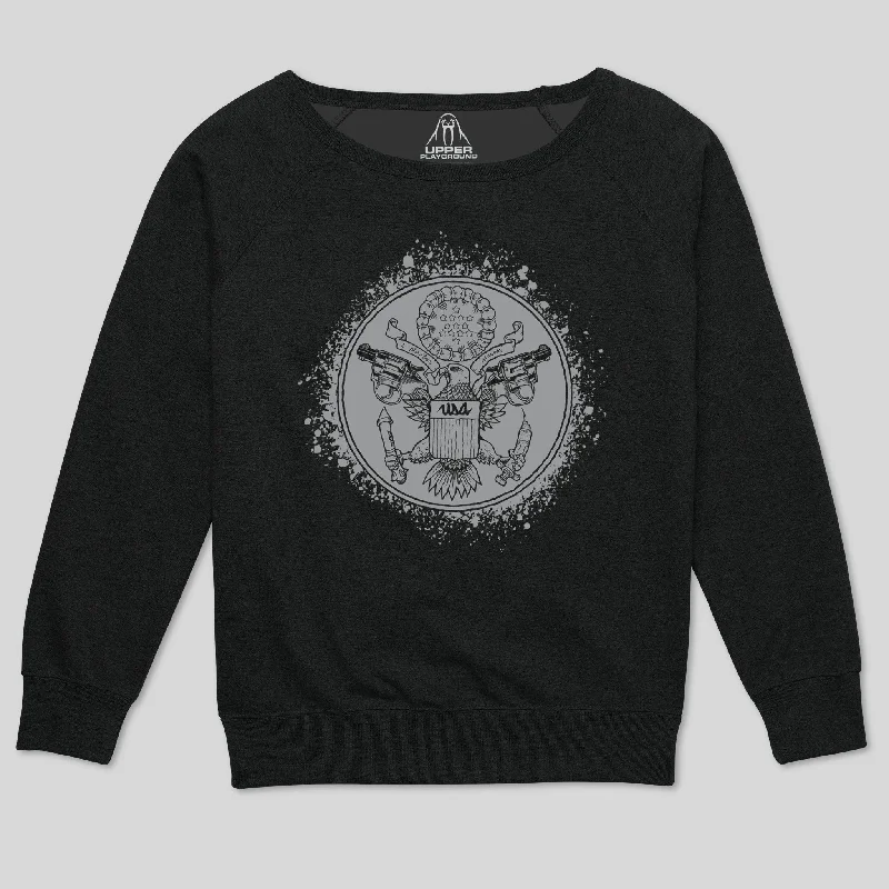 Final Markdown USA SEAL WOMEN'S SCOOP NECK SWEATSHIRT