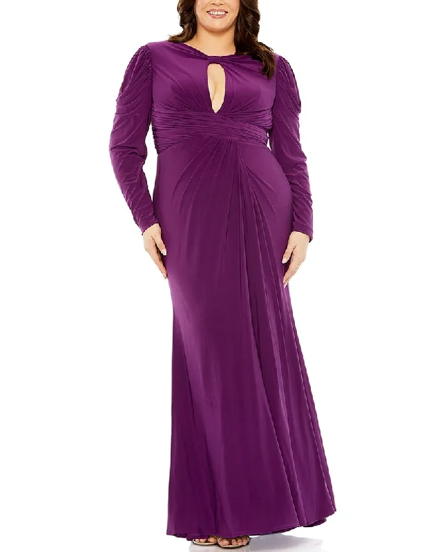 Early Bird Discount Mac Duggal Fabulouss Plus Column Gown