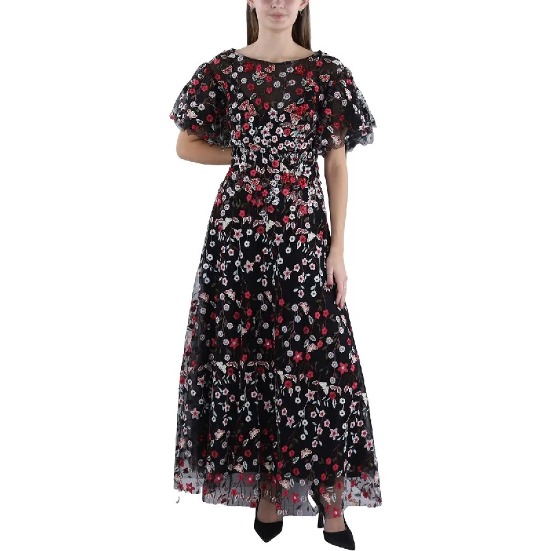 Overstock Plus Womens Embellished Formal Evening Dress
