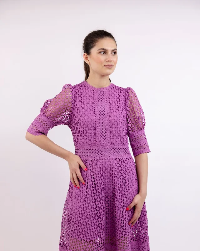 Reduced Prices "Sierra" Cotton Blend Purple Maxi Dress | Purple