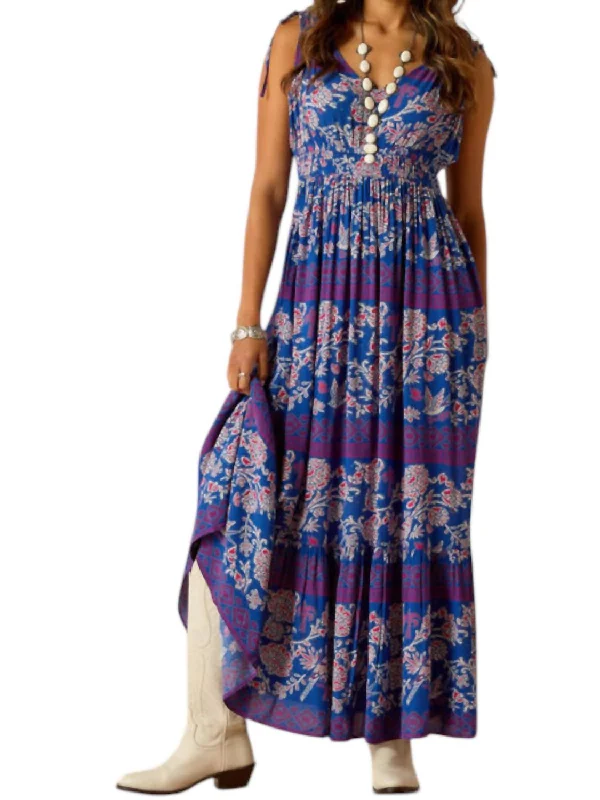 Year-End Sale Westley Candelia Print Dress In Violet