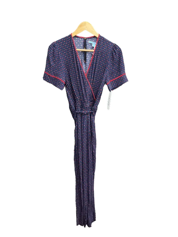 Last Chance Red Denim Jumpsuit Draper James, Size Xs