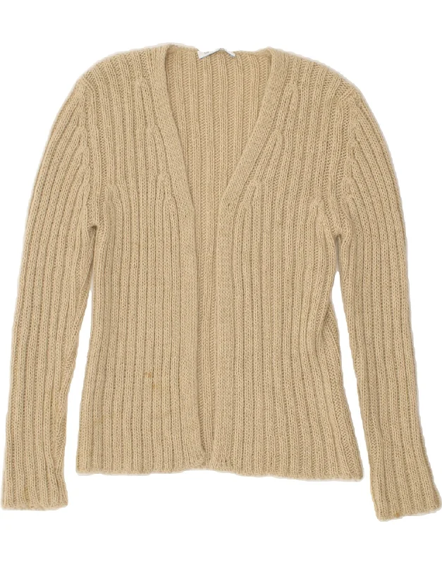 Early Bird Discount LIU JO Womens Cardigan Sweater UK 8 Small Beige Acrylic