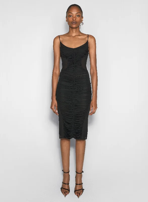 Weekend Deal black ruched dress