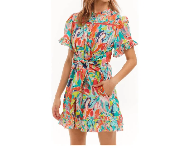 Exclusive Deal Roxy Dress In Bold Floral