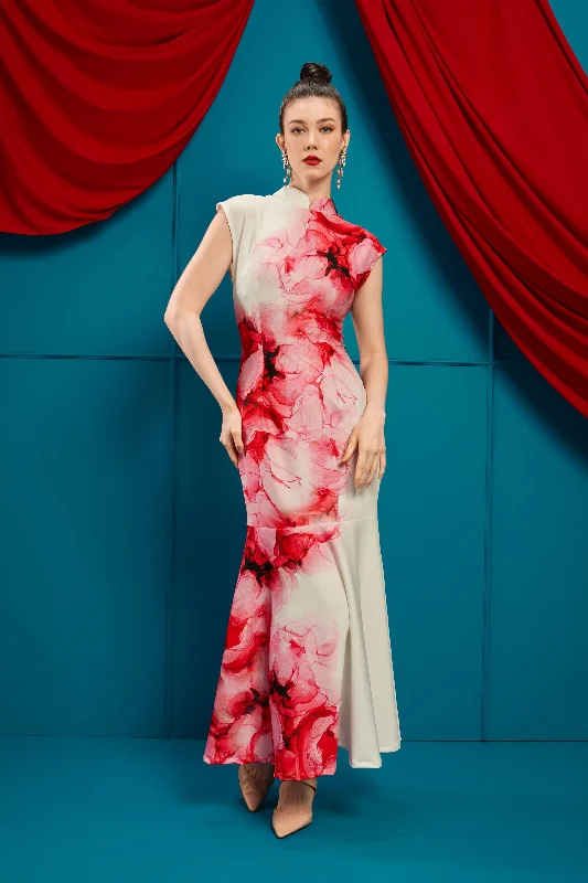 Grand Opening Sale PEONIES Maxi Mermaid Dress