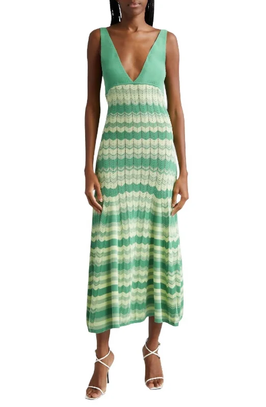 Bonus Savings Myla Sweater Dress In Mineral Green