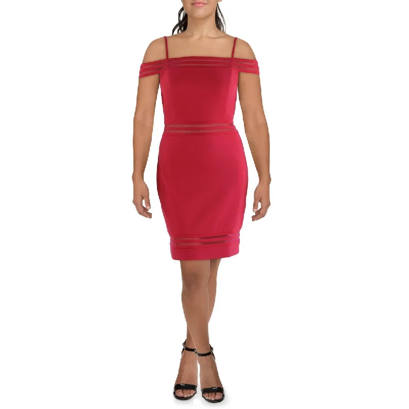 Bargain Blast Womens Illusion Mini Party Dress
