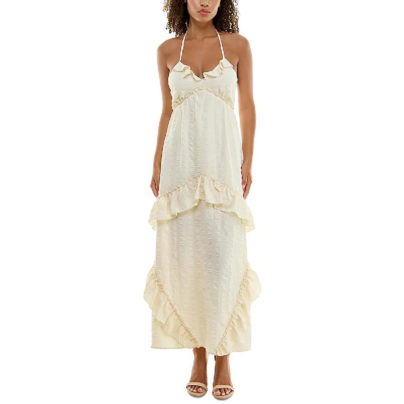 Super Bargain Juniors Womens Sleeveless Tiered Sundress