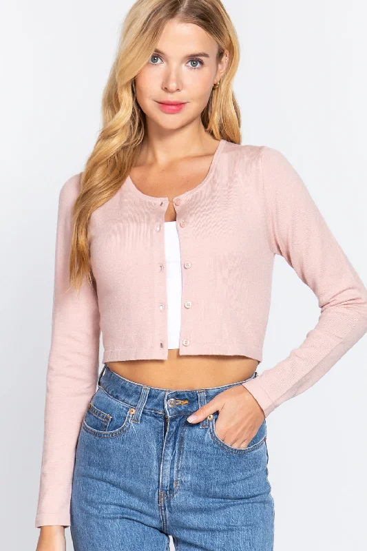 Overstock Long Slv Round Neck Viscose Sweater