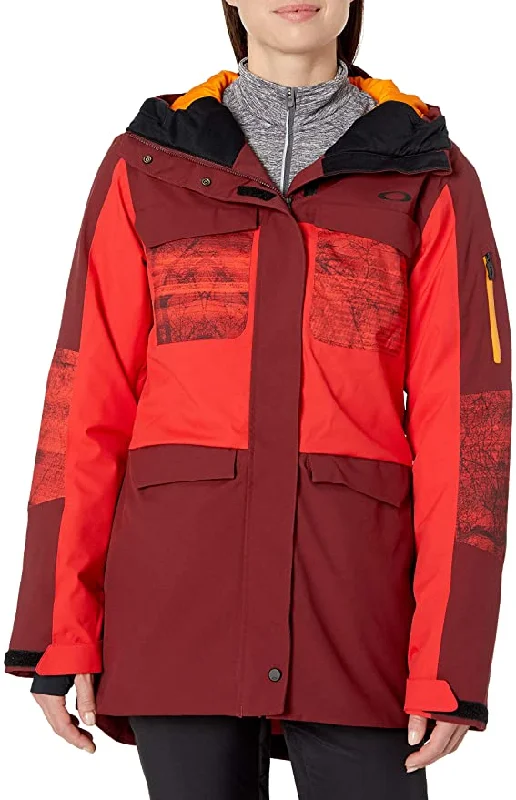 Seasonal Clearance OAKLEY W MOONSHINE INSULATED JACKET OXBLOOD RED