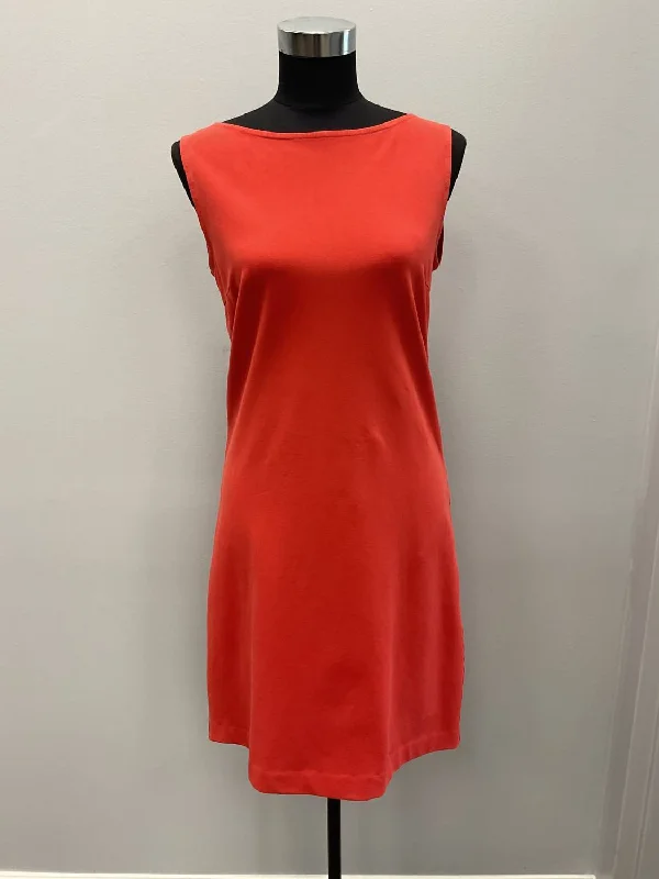 Final Clearance Red Sleevless Piquet Dress