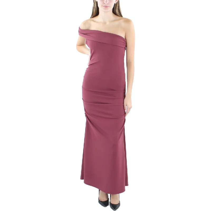 Year-End Sale Womens Ruched Textured Maxi Dress