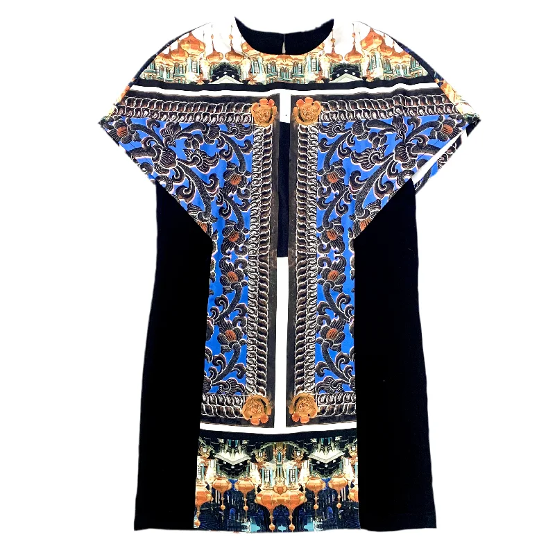 Price Buster Dress Casual Short By Clover Canyon In Black & Blue, Size: S