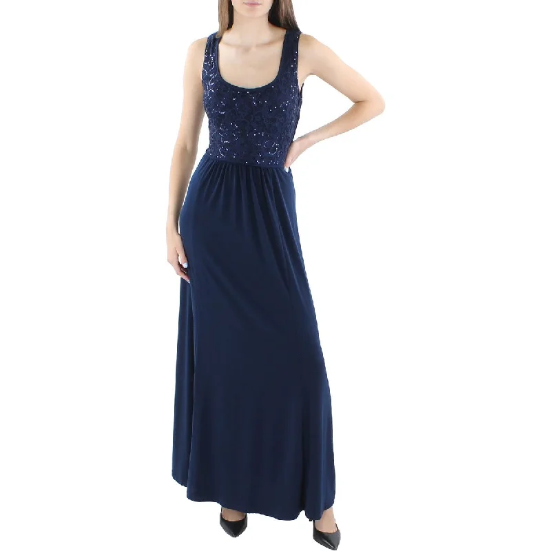 Fantastic Offers Womens Knit Lace Top Evening Dress