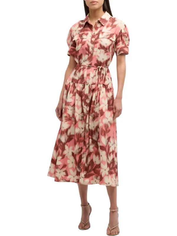 Doorbuster Deal Carrington Dress In Geranium Pink