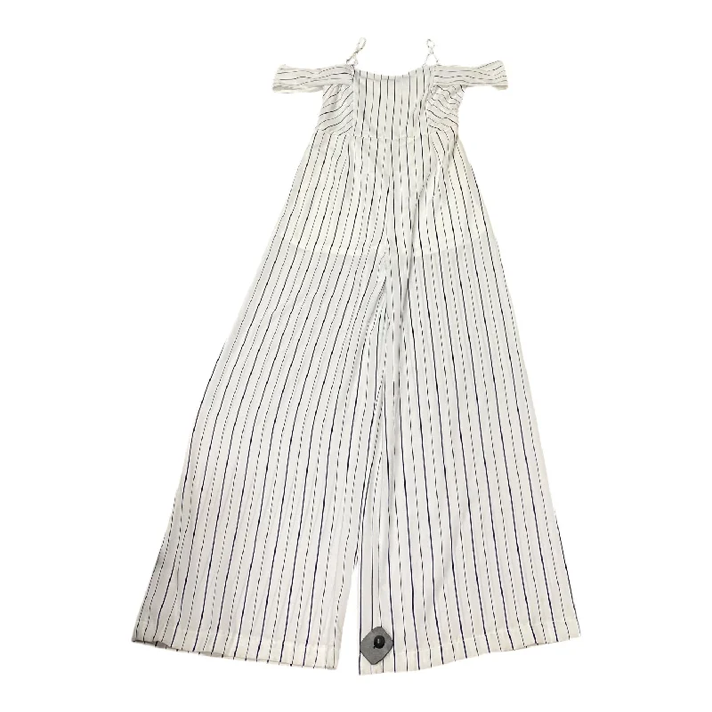 Savings Spectacular Jumpsuit By She + Sky In Blue & White, Size: L