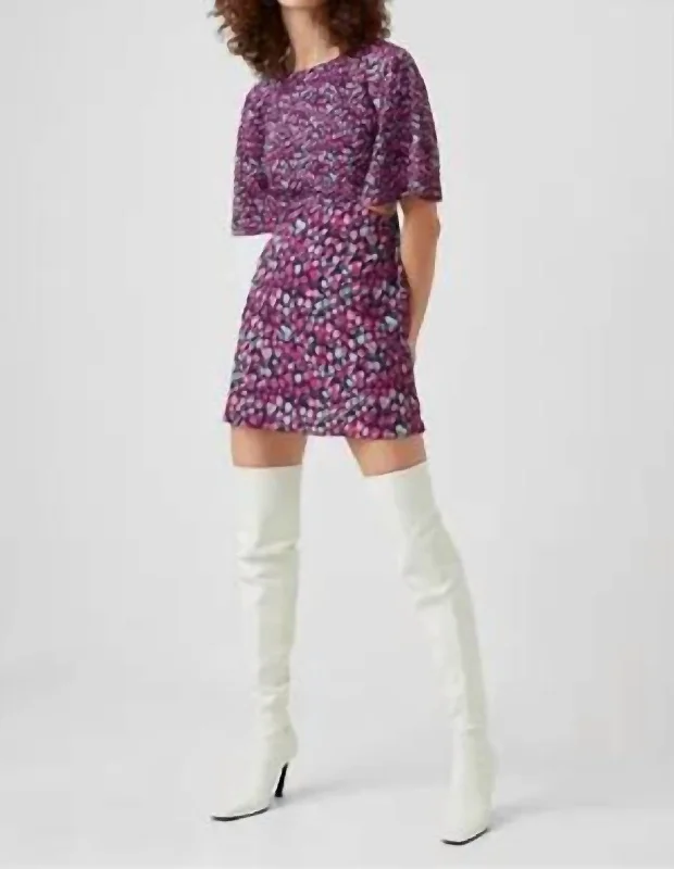 The Best Prices Bethany Verona Mini Dress In Purple