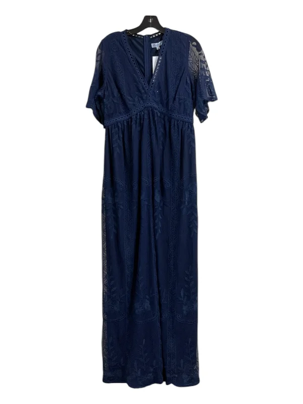 Limited Stock Dress Party Long By Clothes Mentor In Navy, Size: L