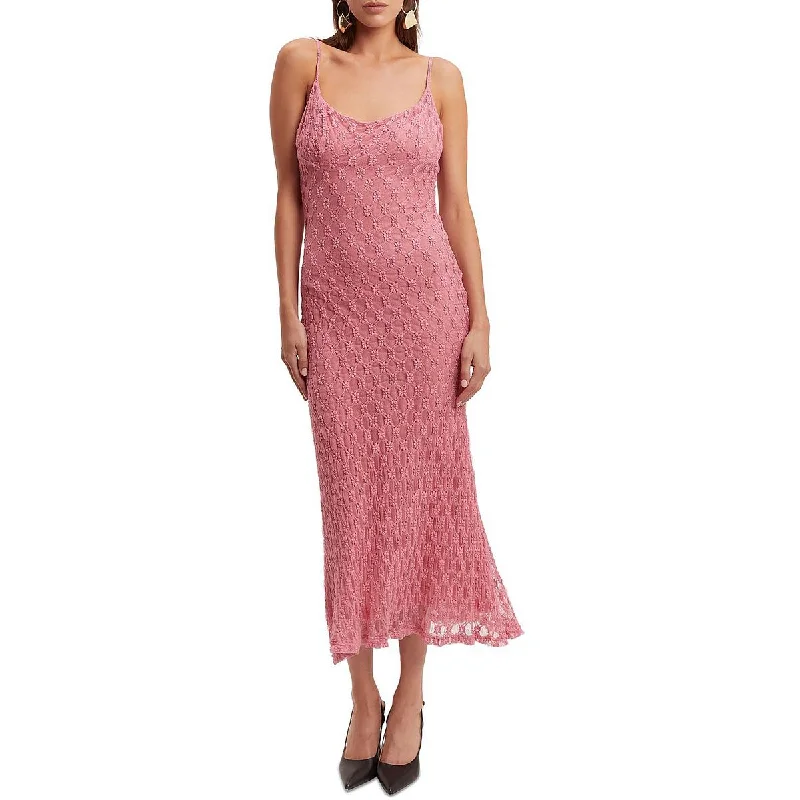 Bargain Blast Womens Lace Fitted Maxi Dress