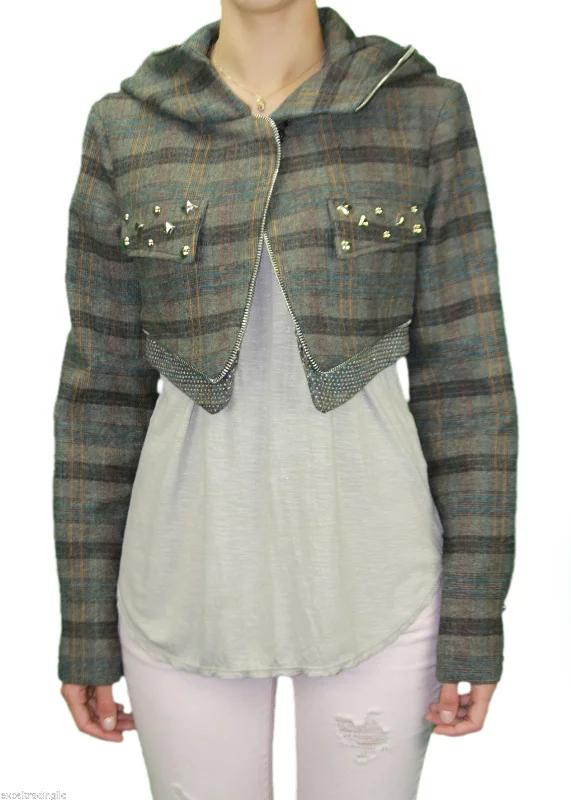 Don't Wait CUSTO BARCELONA Womens Alexandra Hooded Shrug Jacket RT592304 $617 NWT