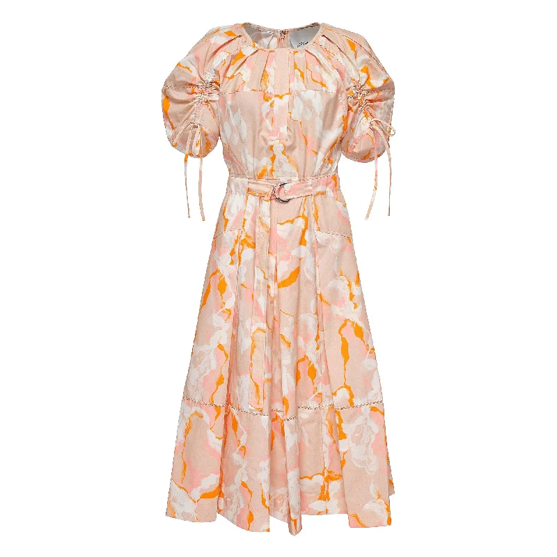 Today’s Special Abstract Vines Gathered Sleeve DressÂ 