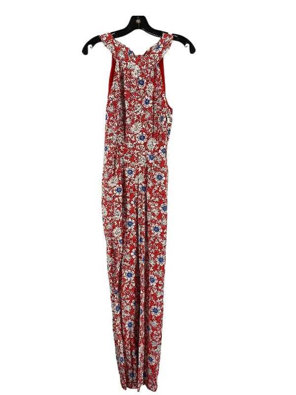Bonus Savings Red Jumpsuit Loft, Size 4