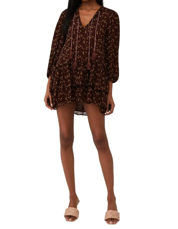 Today's Special Jaslynn Mini Dress In Zadia Block Print