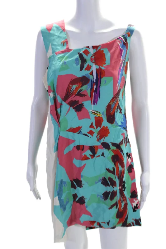 Midnight Madness Roland Mouret Womens Silk Abstract Print Sleeveless Dress Multi Colored Midnight Madness Roland Mouret Womens Silk Abstract Print Sleeveless Dress Multi Colored