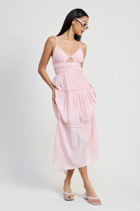 Act Fast All Mine Ruffle Maxi Dress