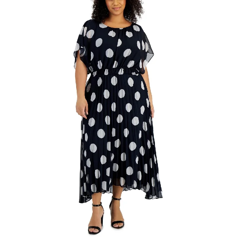 Massive Deals Plus Womens Chiffon Long Midi Dress
