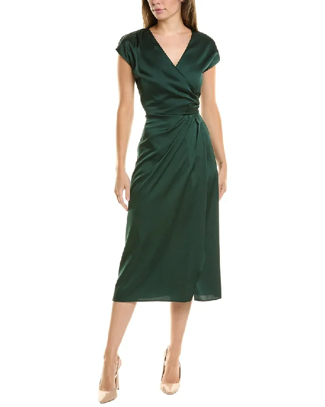Price Slash Nicole Miller Surplice Midi Dress