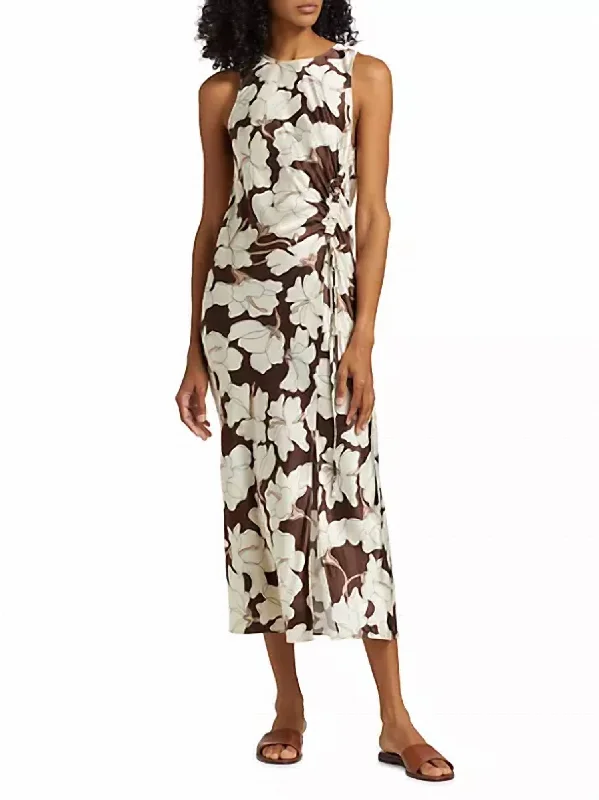 Special Price Gabriella Dress In Mocha Floral