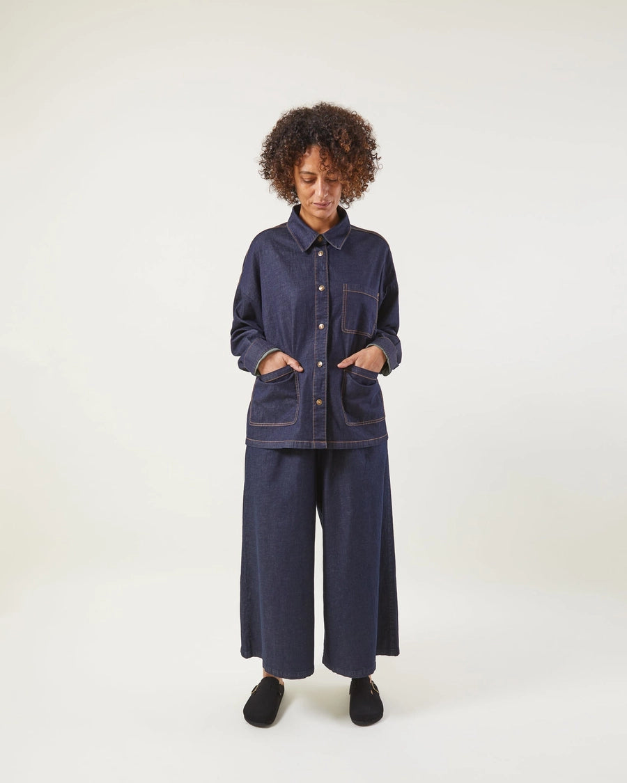 Year-End Sale Frida Denim Jacket Dark Blue