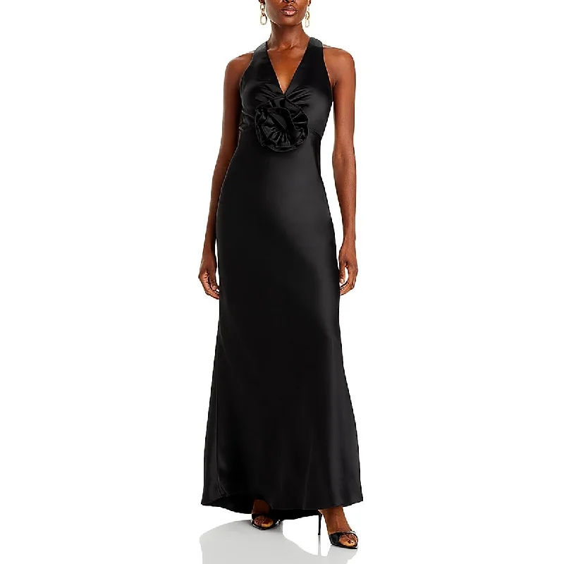 Unmissable Offer Womens Satin Open Back Evening Dress