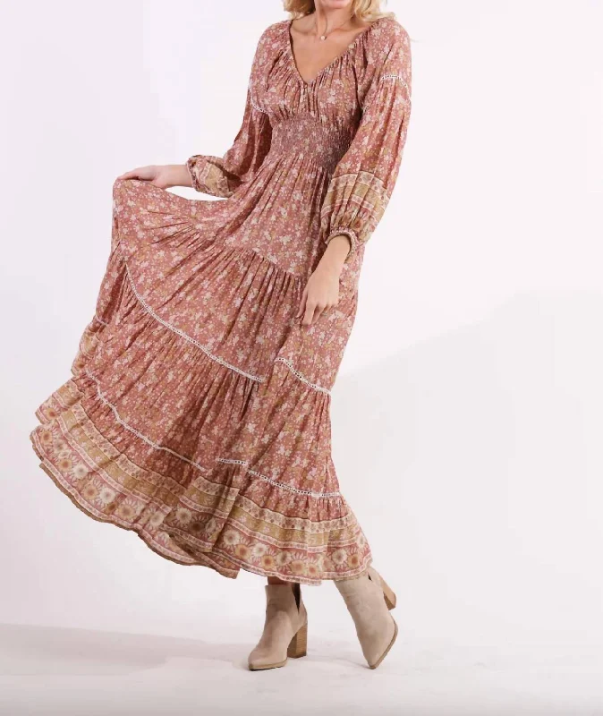 Midnight Sale Ella Maxi Dress In Tuscan